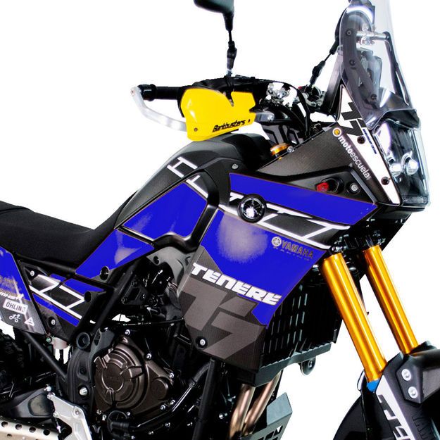 ΑΥΤΟΚΟΛΛΗΤΑ ΣΕΤ UNIRACING Yamaha TENERE 700 60TH ΜΑΥΡΟ ΜΠΛΕ