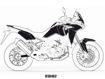 ΑΥΤΟΚΟΛΛΗΤΑ ΣΕΤ UNIRACING HONDA AFRICA TWIN REPLICA ΜΑΥΡΟ ΚΟΚΚΙΝΟ