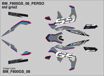 ΑΥΤΟΚΟΛΛΗΤΑ ΣΕΤ UNIRACING BMW F800GS 2008 - 2012
