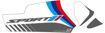 ΑΥΤΟΚΟΛΛΗΤΑ ΓΙΑ ΤΟ ΨΑΛΙΔΙ UNIRACING BMW R1200 GS/ GS Adv (2013-18) & BMW R1250 GS/GS Adv (2019-22) LOGO SPORT