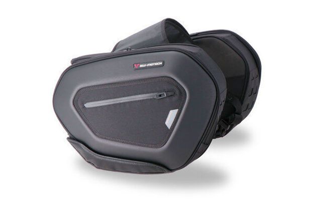 ΠΛΑΙΝΕΣ ΒΑΛΙΤΣΕΣ (ΣΑΜΑΡΙΑ) SW-MOTECH PRO BLAZE ΣΕΤ ΜΕ ΒΑΣΕΙΣ YAMAHA MT-10/SP ΜΑΥΡΕΣ