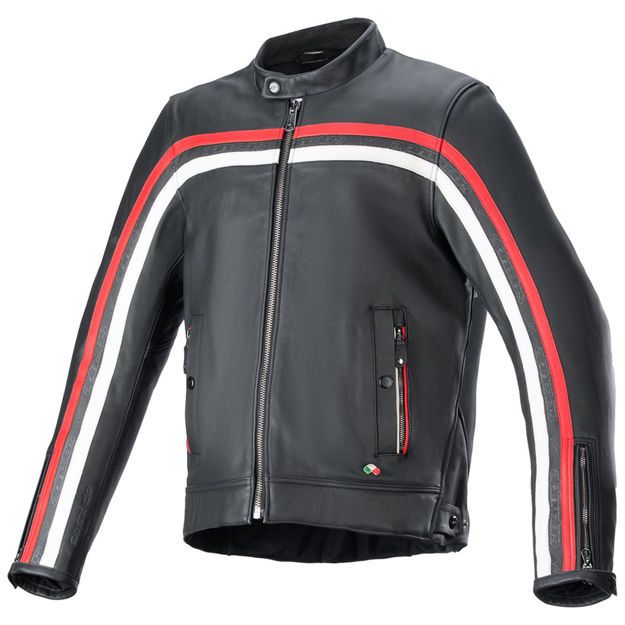 ΜΠΟΥΦΑΝ ΑΝΔΡΙΚΟ ΜΗΧΑΝΗΣ ALPINESTARS Dyno ΔΕΡΜΑΤΙΝΟ ΜΑΥΡΟ ΚΟΚΚΙΝΟ