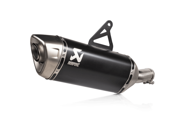 ΤΕΛΙΚΟ ΕΞΑΤΜΙΣΗΣ TITANIUM SLIP ON ΜΑΥΡΟ AKRAPOVIC HONDA XL750 TRANSALP