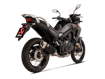 ΤΕΛΙΚΟ ΕΞΑΤΜΙΣΗΣ TITANIUM SLIP ON ΜΑΥΡΟ AKRAPOVIC HONDA XL750 TRANSALP