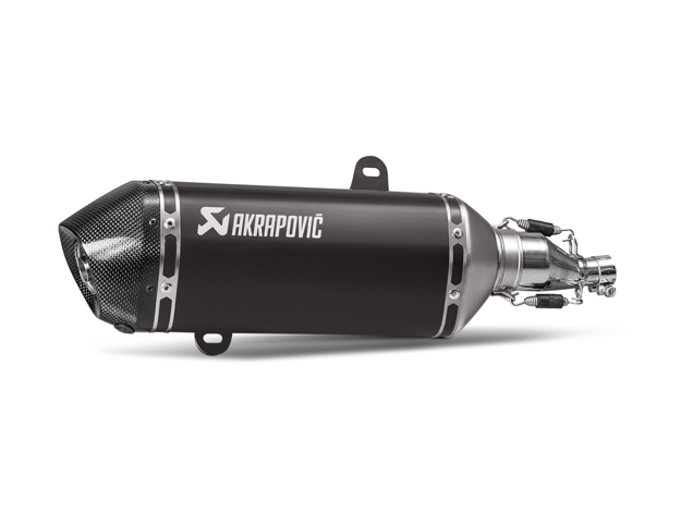 ΤΕΛΙΚΟ ΕΞΑΤΜΙΣΗΣ ΜΑΥΡΟ SLIP ON AKRAPOVIC VESPA GTS 125 IGET