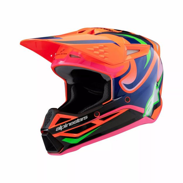 ΚΡΑΝΟΣ ΠΑΙΔΙΚΟ ALPINESTARS OFF-ROAD S-M3 Deegan ΠΟΡΤΟΚΑΛΙ ΡΟΖ ΜΩΒ