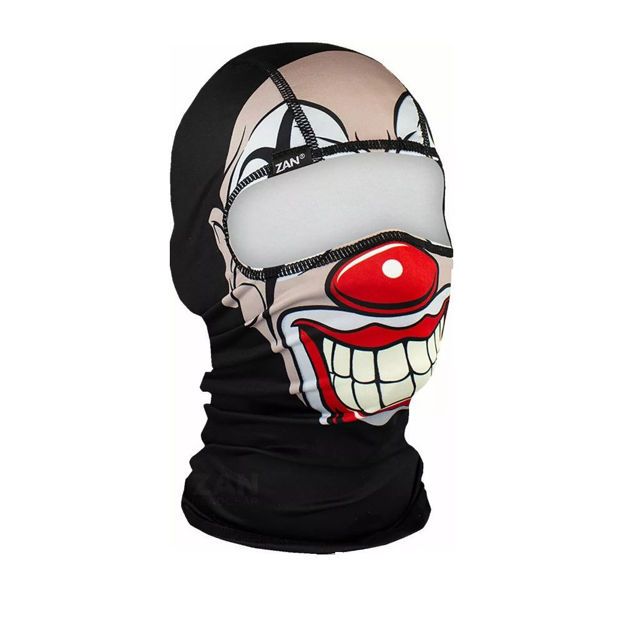Μπαλακλάβα ZAN HEADGEAR BACLAVA POLYESTER CHICANO CLOWN ΜΑΥΡΟ ΚΟΚΚΙΝΟ ONE SIZE