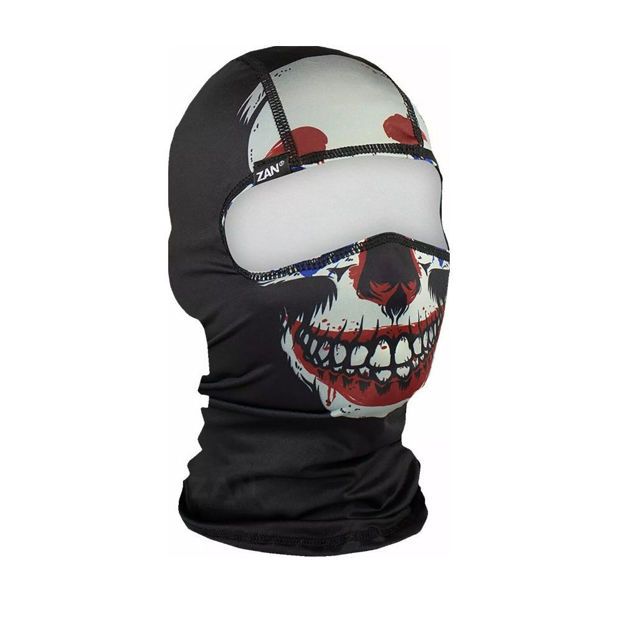 Μπαλακλάβα ZAN HEADGEAR BACLAVA POLYESTER EVIL CLOWN ΜΑΥΡΟ ΚΟΚΚΙΝΟ ONE SIZE