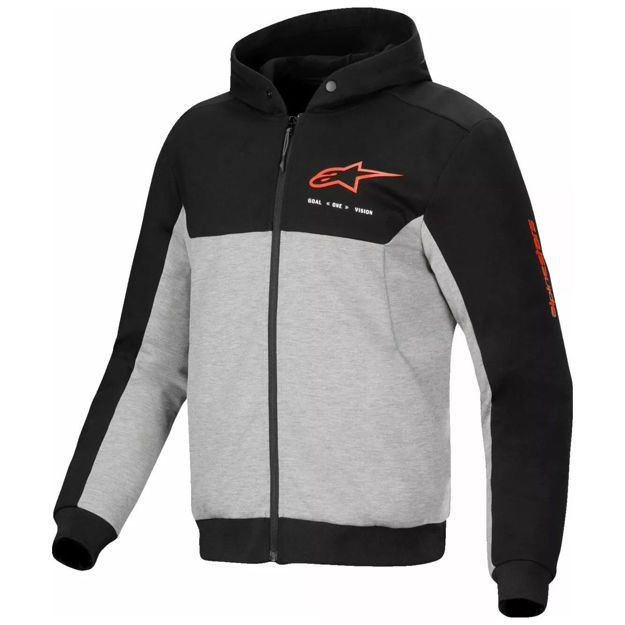 ΦΟΥΤΕΡ ΑΝΔΡΙΚΟ ΜΕ ΚΟΥΚΟΥΛΑ ALPINESTARS  Chrome v2 Sport ΜΑΥΡΟ ΓΚΡΙ ΚΟΚΚΙΝΟ