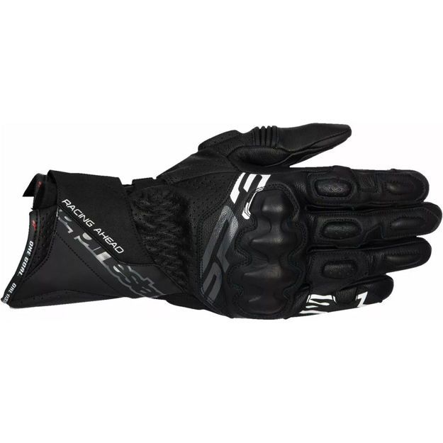 ΓΑΝΤΙΑ ΜΗΧΑΝΗΣ ΔΕΡΜΑΤΙΝΑ ΑΝΔΡΙΚΑ ALPINESTARS  SP-3 ΜΑΥΡΑ