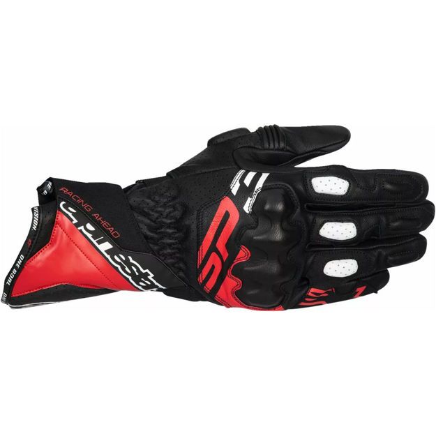 ΓΑΝΤΙΑ ΜΗΧΑΝΗΣ ΔΕΡΜΑΤΙΝΑ ΑΝΔΡΙΚΑ ALPINESTARS  SP-3 ΜΑΥΡΟ, ΛΕΥΚΟ, ΚΟΚΚΙΝΟ