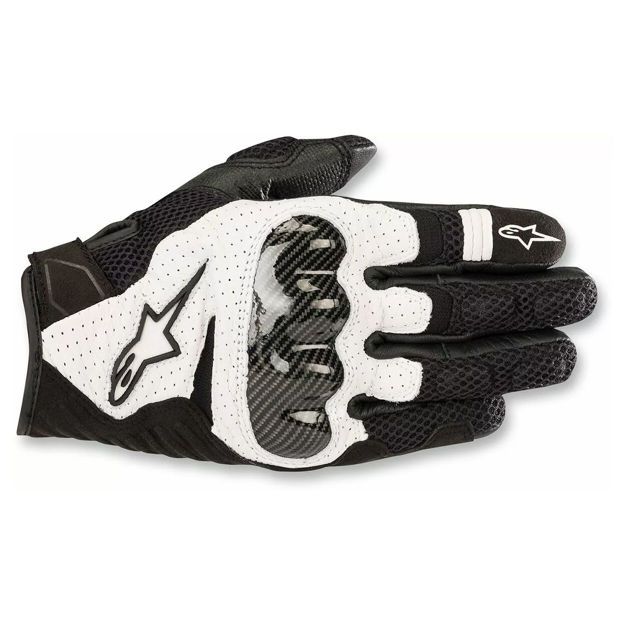 ΓΑΝΤΙΑ ALPINESTARS SMX-1 AIR V2 ΜΑΥΡΟ ΛΕΥΚΟ
