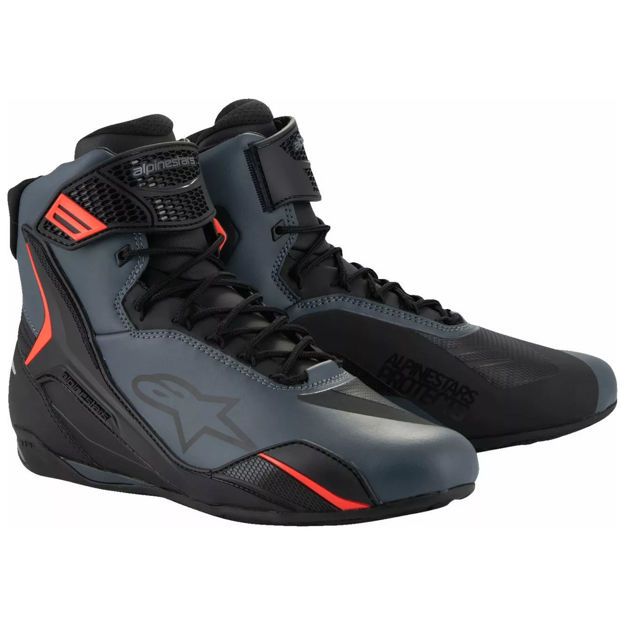 ΜΠΟΤΑΚΙΑ ΜΗΧΑΝΗΣ ΑΝΔΡΙΚΑ ALPINESTARS Faster-4 ΜΑΥΡΟ ΓΚΡΙ ΚΟΚΚΙΝΟ