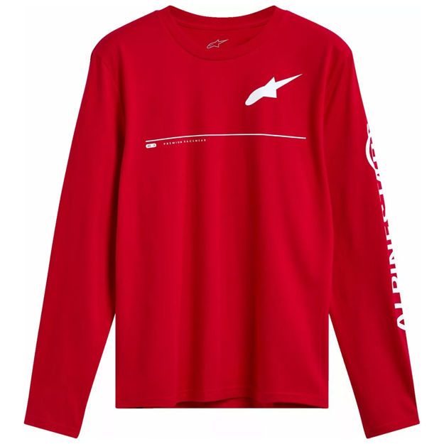 ΜΠΛΟΥΖΑ ALPINESTARS TEE CSF COMMITTED ΜΕ ΜΑΚΡΥ ΜΑΝΙΚΙ  ΚΟΚΚΙΝΟ