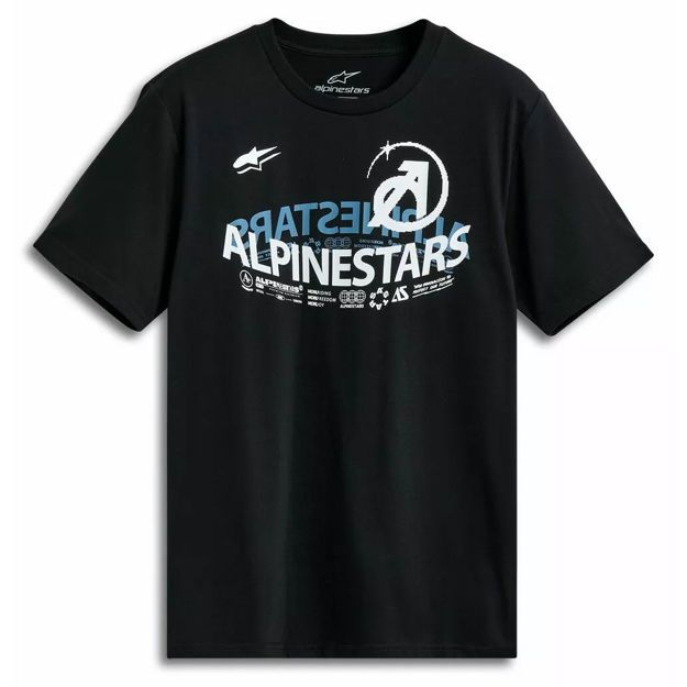 ΜΠΛΟΥΖΑ ALPINESTARS Semi Circle CSF ΜΕ ΚΟΝΤΟ ΜΑΝΙΚΙ ΜΑΥΡΟ