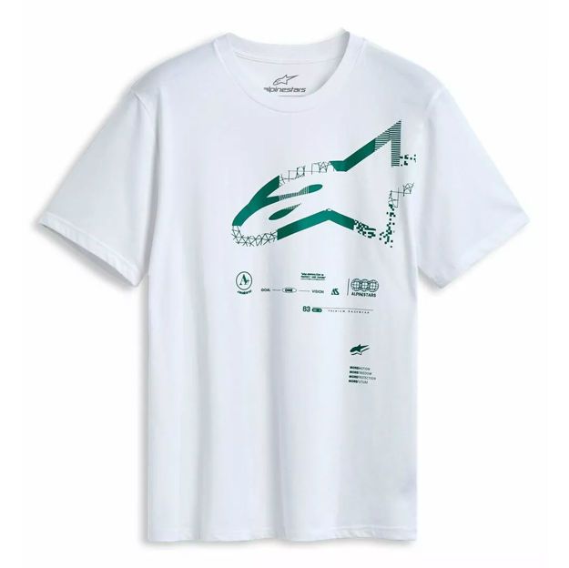 ΜΠΛΟΥΖΑ ALPINESTARS Geografica CSF ΜΕ ΚΟΝΤΟ ΜΑΝΙΚΙ ΛΕΥΚΟ