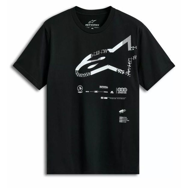 ΜΠΛΟΥΖΑ ALPINESTARS Geografica CSF ΜΕ ΚΟΝΤΟ ΜΑΝΙΚΙ ΜΑΥΡΟ