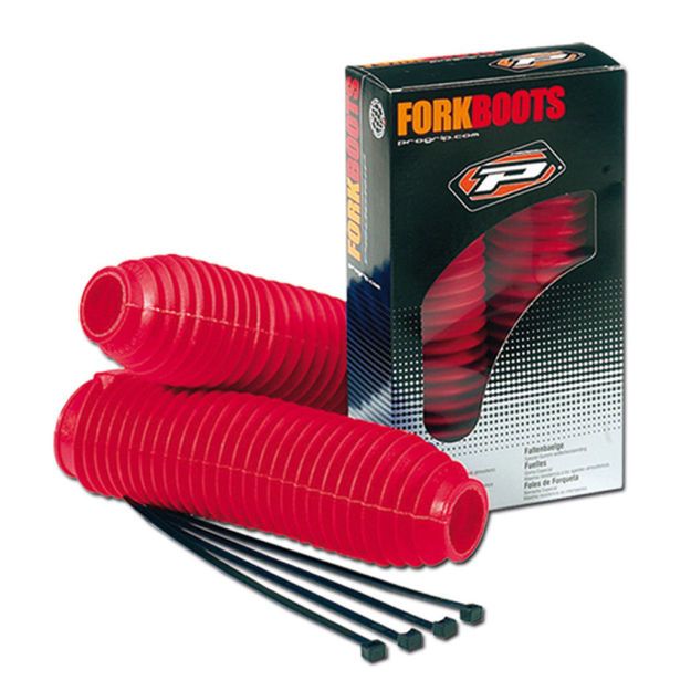 PRO GRIP FORK BOOTS THERMOPLASTIC RUBBER 2510 RED
