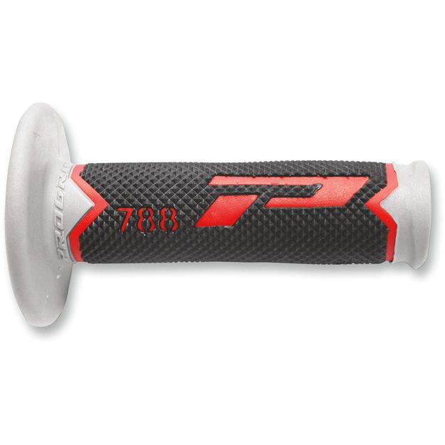 PRO GRIP GRIPS TRIPLE DENSITY OFFROAD 788 CLOSED END BLACK/GRAY/RED