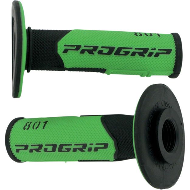 PRO GRIP GRIPS DOUBLE DENSITY OFFROAD 801 CLOSED END BLACK/GREEN
