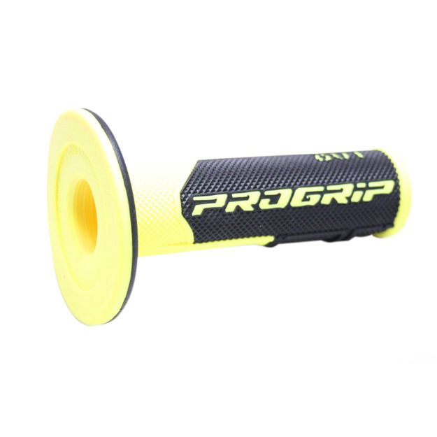 PRO GRIP GRIPS DOUBLE DENSITY OFFROAD 801 CLOSED END BLACK/FLUO YELLOW
