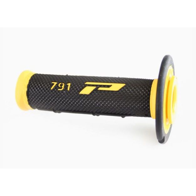 PRO GRIP GRIPS DOUBLE DENSITY OFFROAD 791 CLOSED END BLACK/YELLOW

