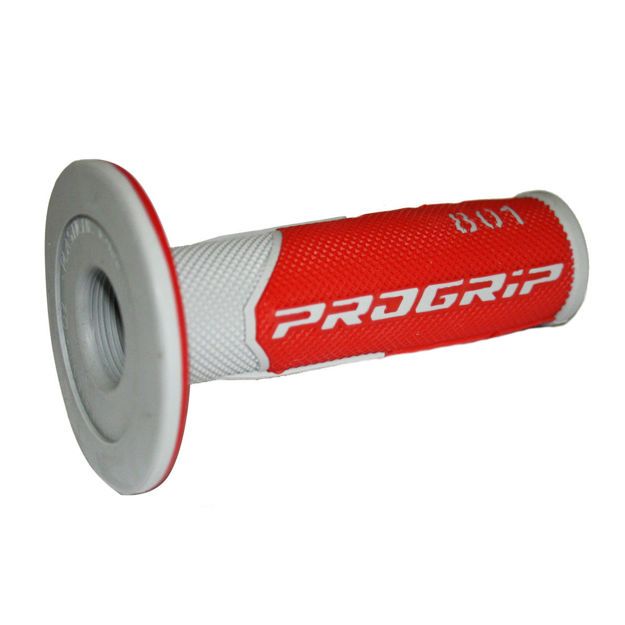 PRO GRIP GRIPS DOUBLE DENSITY OFFROAD 801 CLOSED END RED/GRAY

