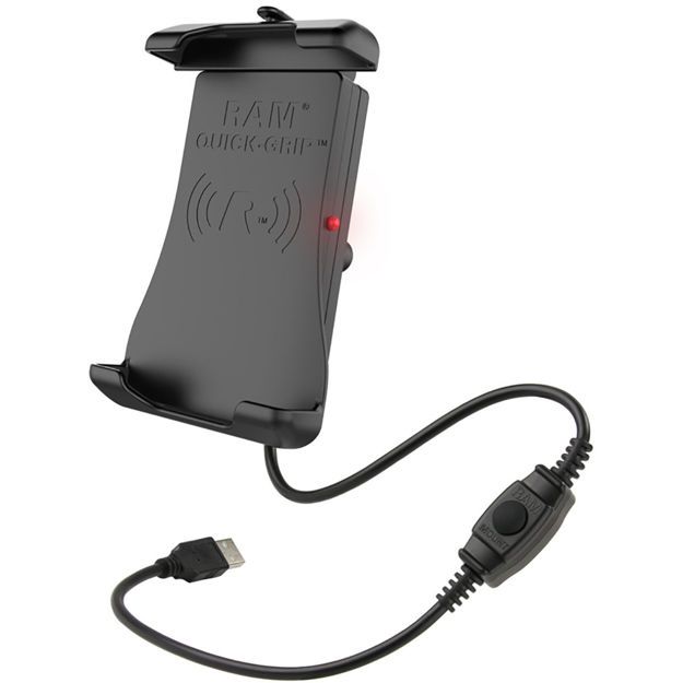 RAM MOUNT Quick-Grip™ Waterproof Wireless Charging HolderΒάση αδιάβροχη με ασύρματη φόρτιση