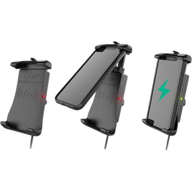 RAM MOUNT Quick-Grip™ Waterproof Wireless Charging Holder with ChargerΒάση αδιάβροχη με ασύρματη φόρτιση