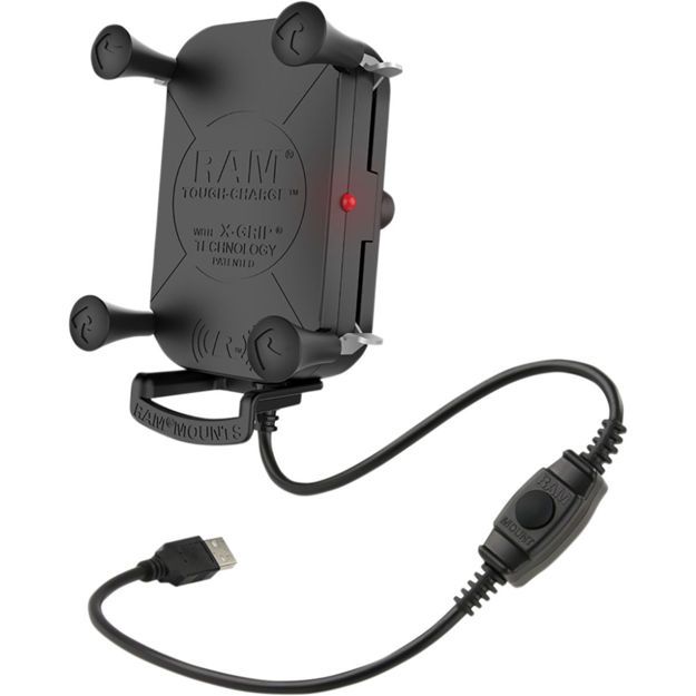 RAM MOUNT Tough-Charge™ with X-Grip® Tech Waterproof Wireless Charging HolderΒάση αδιάβροχη με ασύρματη φόρτιση