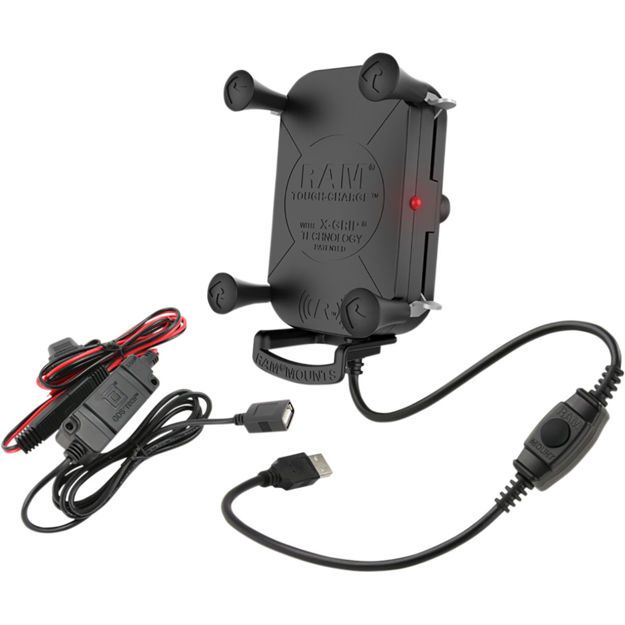 RAM MOUNT Tough-Charge™ Waterproof Wireless Charging Holder with ChargerΒάση αδιάβροχη με ασύρματη φόρτιση