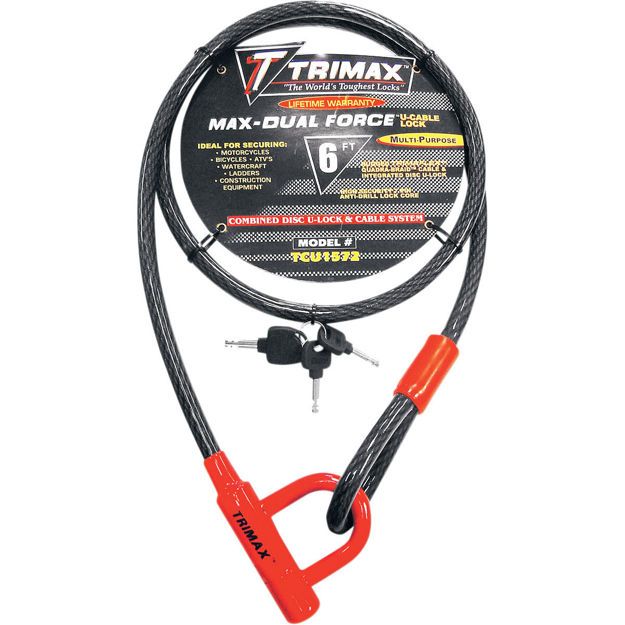 TRIMAX TRIMAX CABLE & U-LOCK TRIMAFLEX QUADRA BRAID 6'X15MMΚλειδαρία τύπου κουλούρα  6'X15MM
