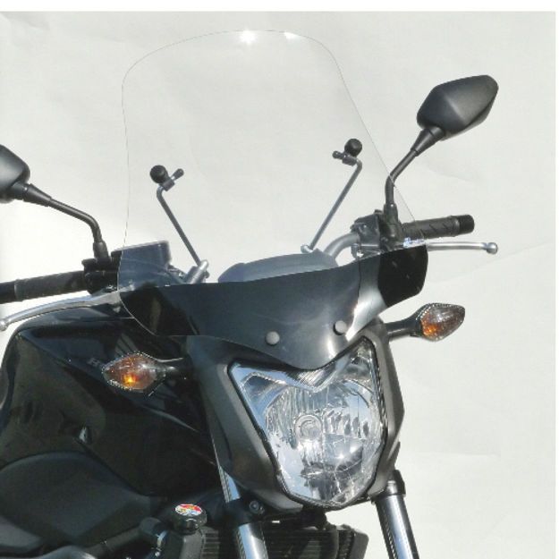 BULLSTER WINDSHIELD HIGH PROTECTION CLEAR 53 CM 3MM HONDA NC 700 S ABS 2012-2013 NC 750 S ABS 2014-2016