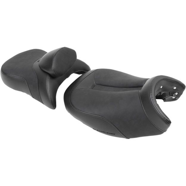 SADDLEMEN 2-UP SEAT ADVENTURE TRACK LOW FRONT|REAR VINYL|SADDLEGEL™ BLACK
