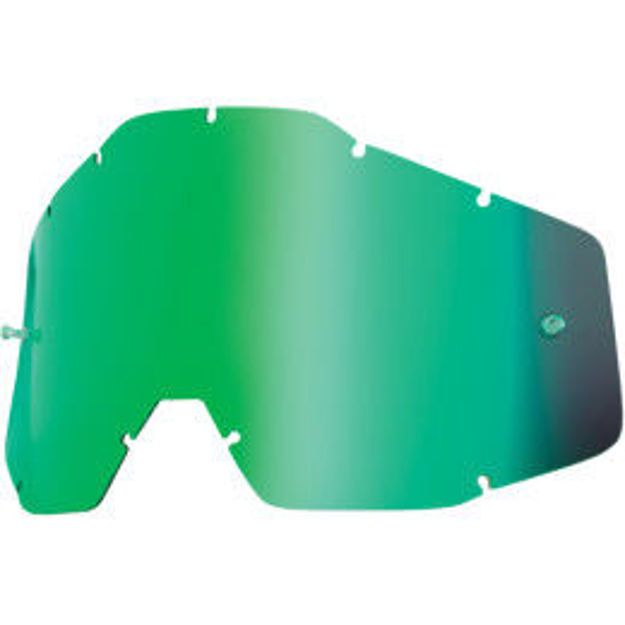 100%. YOUTH MIRROR GREEN REPLACEMENT LENS FOR 100% JR GOGGLES
