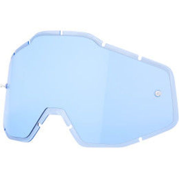 100%. BLUE ANTI-FOG INJECTED REPLACEMENT LENS FOR 100% GOGGLES
