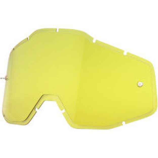 100%. HD YELLOW ANTI-FOG INJECTED REPLACEMENT LENS FOR 100% GOGGLES
