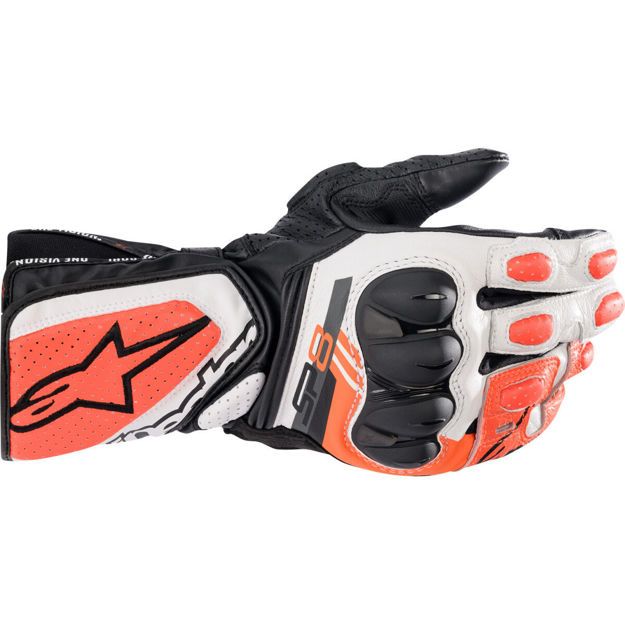 ΓΑΝΤΙΑ ALPINESTARS SP-8 V3 ΜΑΥΡΟ ΛΕΥΚΟ ΚΟΚΚΙΝΟ