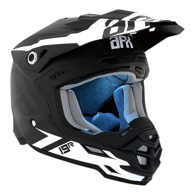 ΚΡΑΝΟΣ ΜΗΧΑΝΗΣ ENDURO AFX FX-19R Racing ΜΑΥΡΟ ΛΕΥΚΟ ΜΑΤ