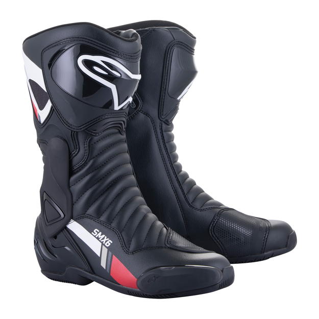 ΜΠΟΤΕΣ ΜΗΧΑΝΗΣ ΑΝΔΡΙΚΕΣ ALPINESTARS SMX-6 v2 Riding ΜΑΥΡΟ ΓΚΡΙ ΛΕΥΚΟ