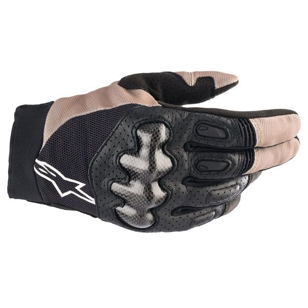 ΓΑΝΤΙΑ ΜΗΧΑΝΗΣ ΑΝΔΡΙΚΑ ΔΕΡΜΑΤΙΝΑ ALPINESTARS Megawatt ΜΑΥΡΟ ΜΠΕΖ
